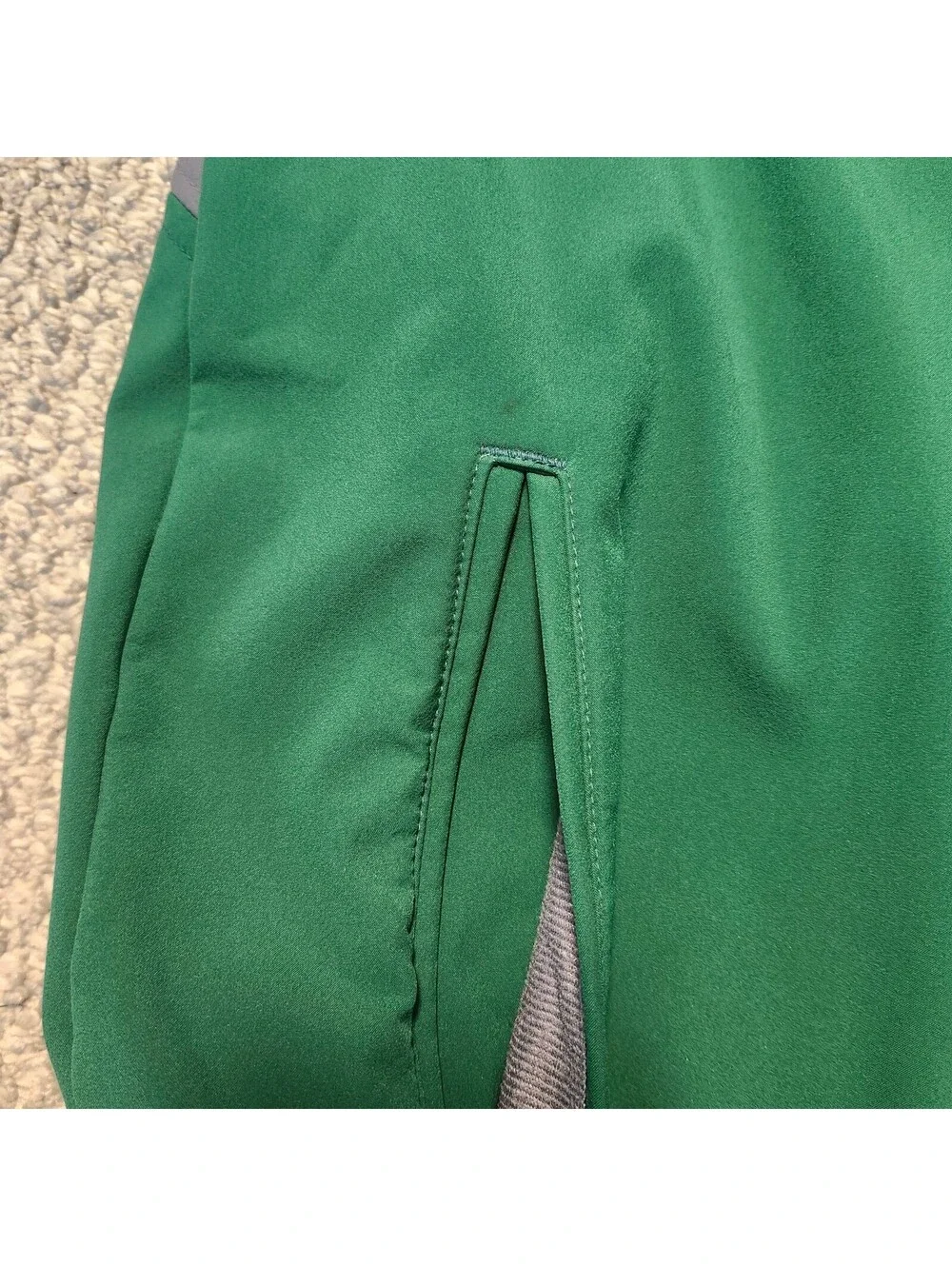 Adidas Jacket Green Full Zip Men's Size Small